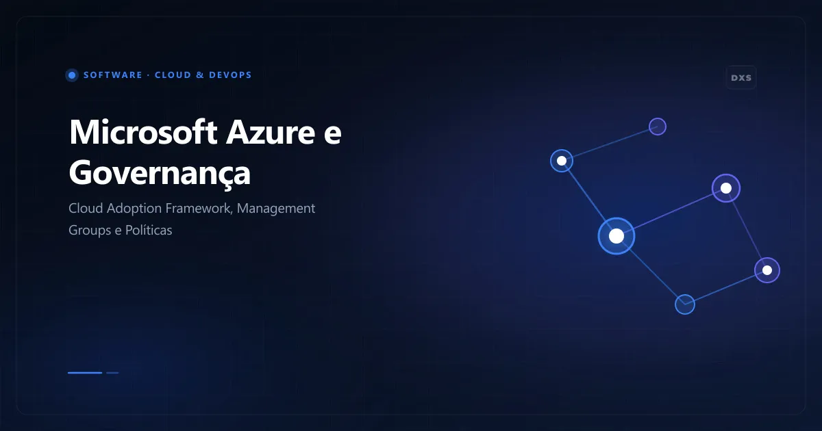 Diagrama de hierarquia corporativa no Azure com Tenant Root Group, Management Groups, Subscriptions e Resource Groups