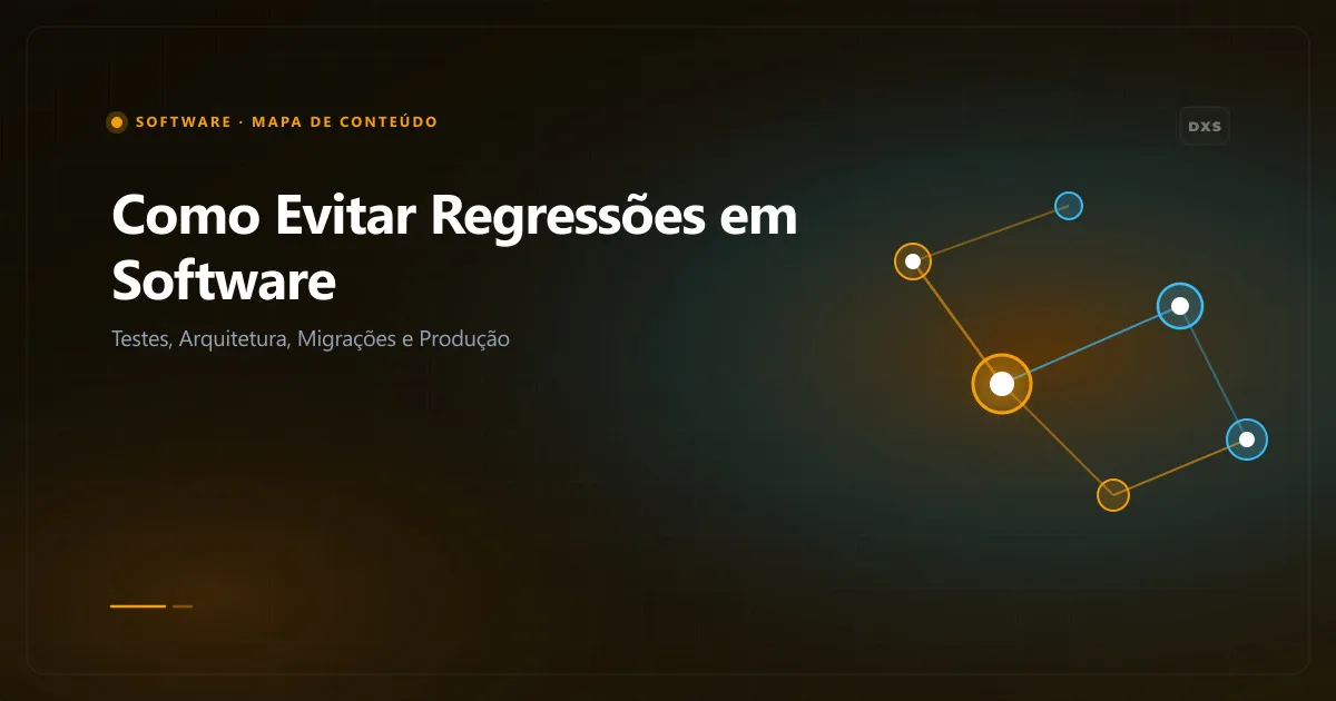 Como evitar regressões em software: testes, arquitetura, migrações e produção