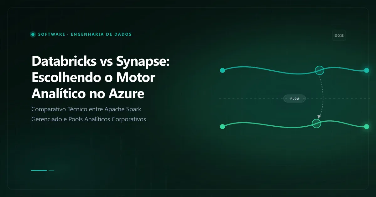 Diagrama conceitual ilustrando databricks vs synapse: escolhendo o motor analítico no azure